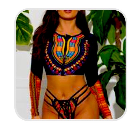Fashion Effect Store Miramar Long Sleeve Crop 2pc - Picture 1 of 6